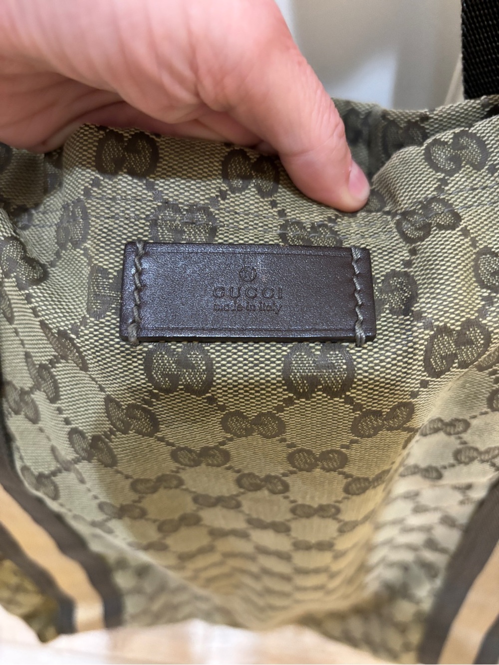 Authentic Gucci Monogram Canvas Tote - Picture 3 of 7